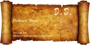 Dobos Dea névjegykártya